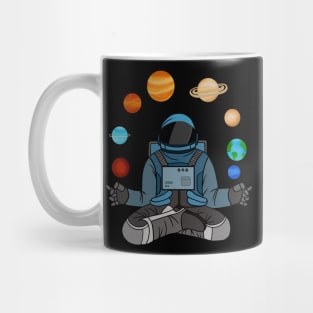 Astronaut Meditating, Yoga, Zen, Universe Mug